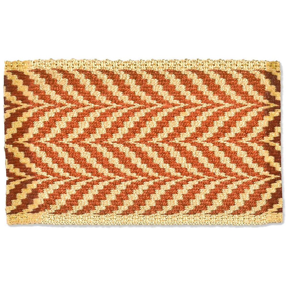 Riley 3 Tile by Stout Designer Trim NEW WORLD TAPES & BORDERS 100%SVI GERMANY </p><p>Repeat: 0 2.25 in - Swanky Fabrics -