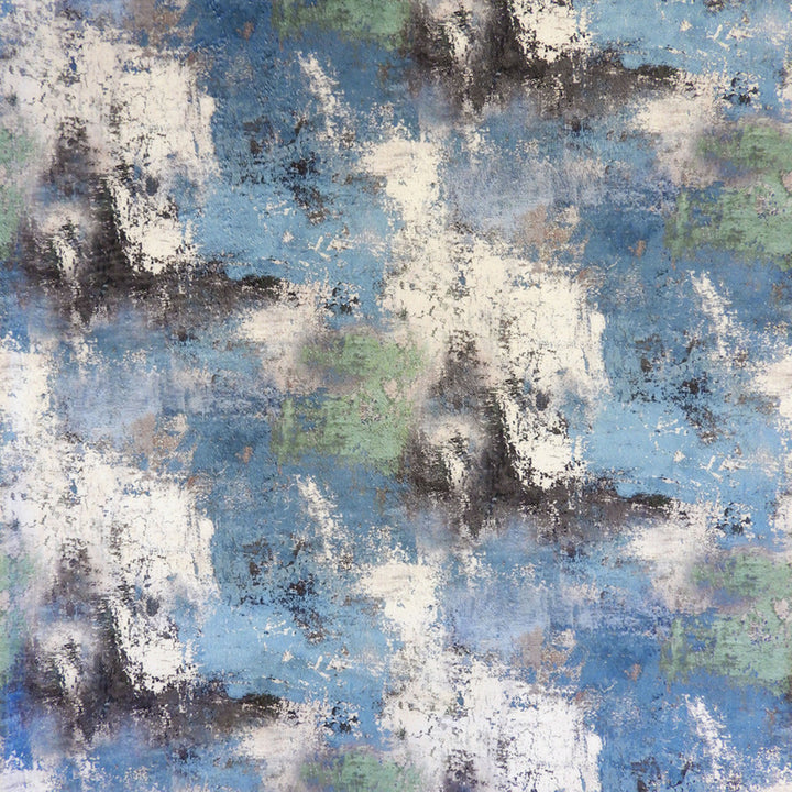Ritz Sea by Norbar Designer Fabric RITZ 100% POLYESTER INDIA 14 1/2"V 27"H 56 - Swanky Fabrics -