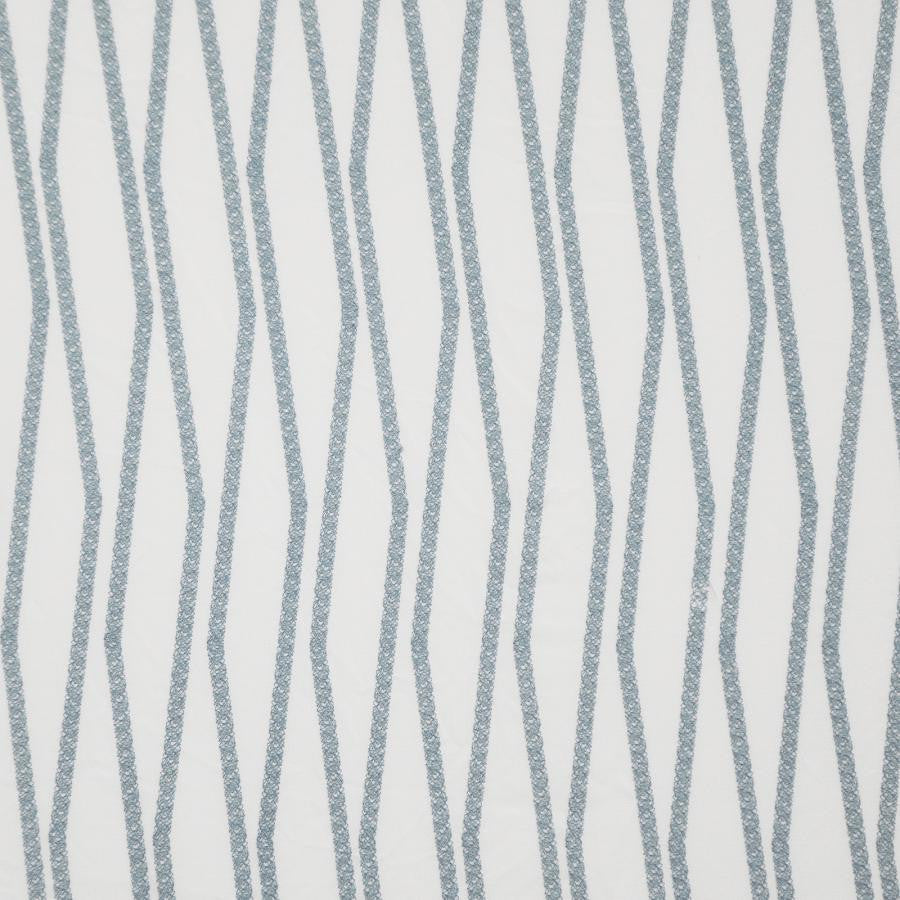 Rocco # 980 Current by Maxwell Designer Fabric 100% POLYESTER NONE TURKEY V-15.5"H-2" 118" EMB.WIDTH 106" - Swanky Fabrics -