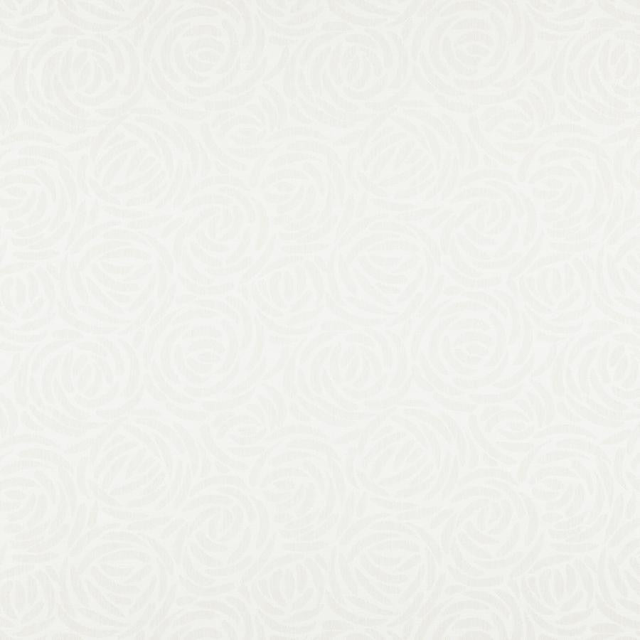 Rosettes # 729 Swan by Maxwell Designer Fabric Color Theory-Vol.V Caffe Latte 60% COTTON/40% POLYESTER INDIA V-15.2"H-13.4" 54" - Swanky Fabrics -