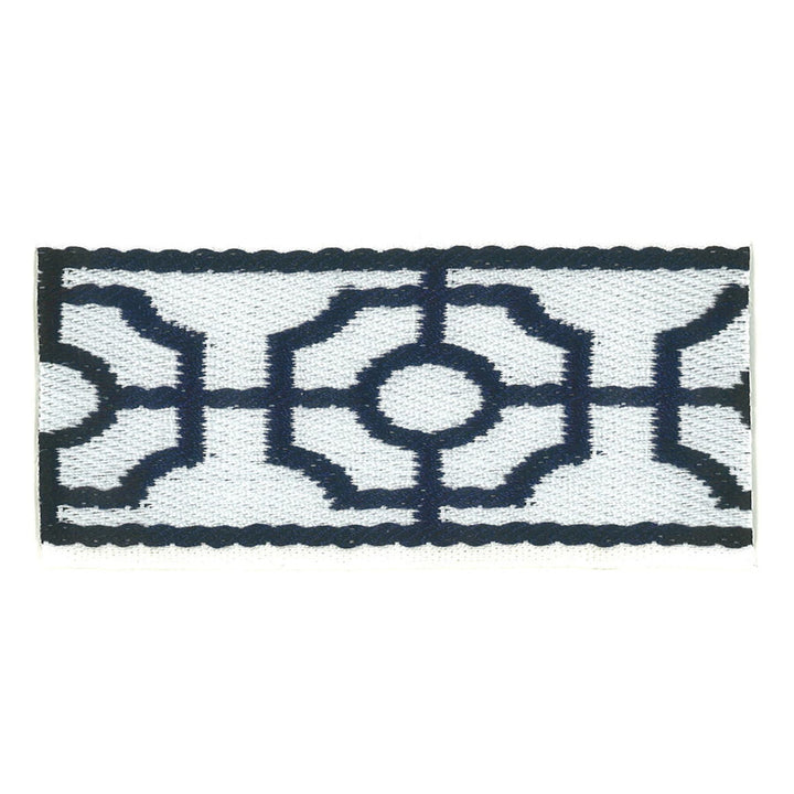Rocco 2 Navy by Stout Designer Trim INSIGHTS TRIM 54%POL 46%SVI CHINA Horizontal: 1.875 and Vertical: 0.000 2 in - Swanky Fabrics -