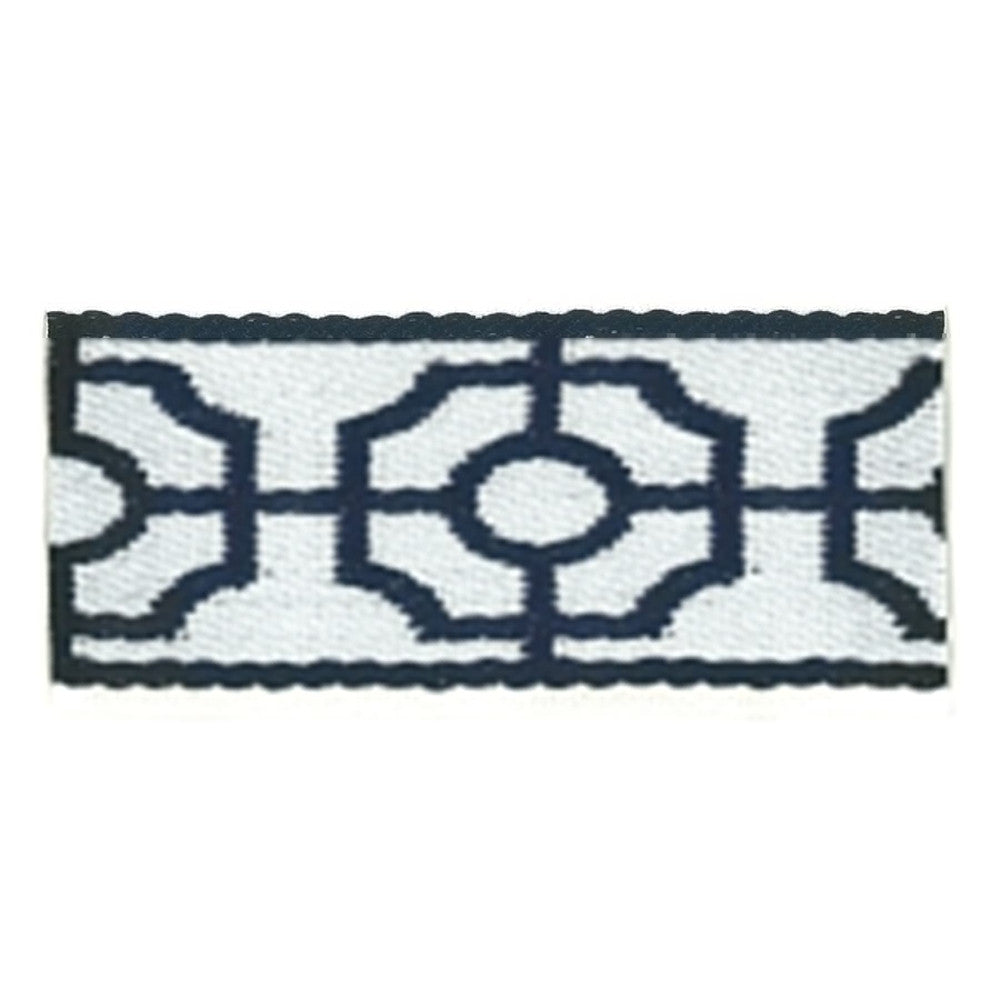Rocco 2 Navy by Stout Designer Trim INSIGHTS TRIM 54%POL 46%SVI CHINA </p><p>Repeat: 0 2 in - Swanky Fabrics -
