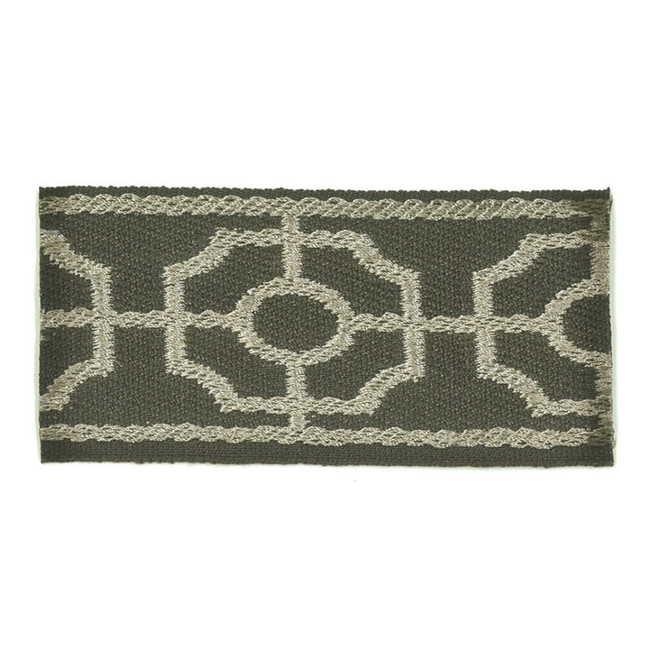 Rocco 3 Gunmetal by Stout Trim Stout Trim Rocco 3 GunmetalTrim INSIGHTS TRIM 54%POL 46%SVI CHINA </p><p>Repeat: H: 1.875, V: 0.000 2 in - Fabric Carolina -