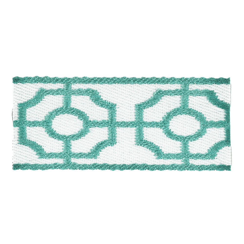Rocco 4 Turquoise by Stout Trim Stout Trim Rocco 4 TurquoiseTrim INSIGHTS TRIM CHINA </p><p>Repeat: H: 1.875, V: 0.000 2 in - Fabric Carolina -