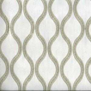 Roger Beige by Norbar Designer Fabric 85% COT 12% POLY 3% ZARI INDIA V-4 H 3 3/4 52 - Swanky Fabrics -