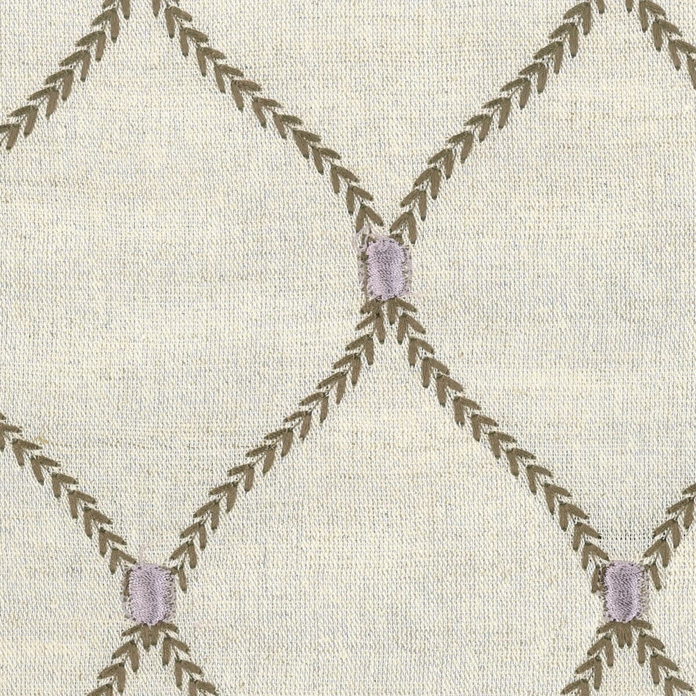 Roncola 3 Lilac by Stout Designer Fabric RAINBOW LIBRARY LEAF/LAVENDER 100%POL CHINA Horizontal: 4.25 and Vertical: 5.75 54 in - Swanky Fabrics -