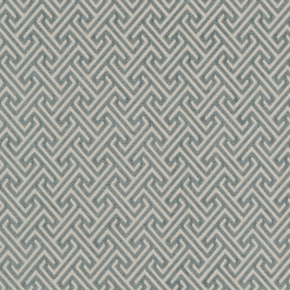 Roxpoint 1 Slate by Stout Designer Fabric RAINBOW LIBRARY HAZE/SKY 54%SVI 30%POL 16%COT INDIA Horizontal: 1.500 and Vertical: 1.750 54 in - Swanky Fabrics -