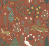 Menagerie Brown Wallpaper by Rifle Paper Co. Designer