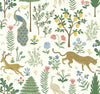 Menagerie White & Brown Wallpaper by Rifle Paper Co. Designer