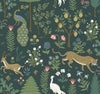 Menagerie Emerald Wallpaper by Rifle Paper Co. Designer