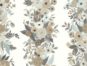 Garden Party Trellis White & Brown Wallpaper by Rifle Paper Co. Designer