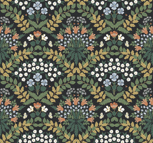 Bramble Black & Green Wallpaper by Rifle Paper Co. Designer