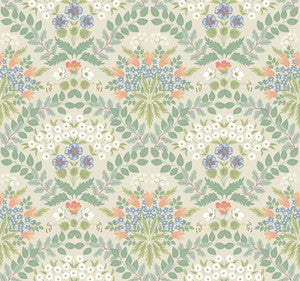 Bramble Beige & Green Wallpaper by Rifle Paper Co. Designer