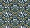 Bramble Navy & Green Wallpaper by Rifle Paper Co. Designer