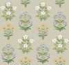 Mughal Rose Beige & Purple Wallpaper by Rifle Paper Co. Designer