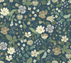 Strawberry Fields Blue & Green Wallpaper by Rifle Paper Co. Designer