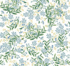 Cornflower White & Green Wallpaper by Rifle Paper Co. Designer