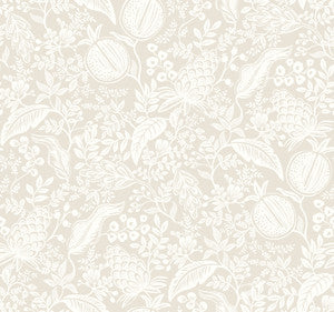 Pomegranate Beige Wallpaper by Rifle Paper Co. Designer