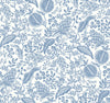 Pomegranate White & Blue Wallpaper by Rifle Paper Co. Designer
