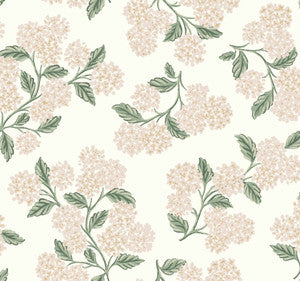 Hydrangea Beige & Pink Wallpaper by Rifle Paper Co. Designer