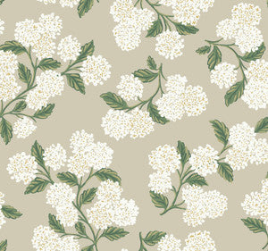 Hydrangea Beige Wallpaper by Rifle Paper Co. Designer