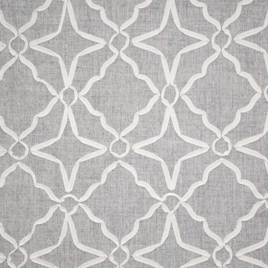 Ribbon Dance # 406 Heather by Maxwell Designer Fabric Color Theory-Vol. Ix Birchbark 100% POLYESTER INDIA V-6" H-6" 53" - Swanky Fabrics -