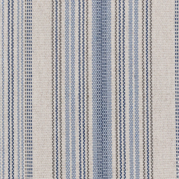 Ruby 2 Wedgewood by Stout Designer Fabric JUST STRIPES BLUE/SPRING 56%POL 44%COT USA Horizontal: 0.000 and Vertical: 10.500 54 in - Swanky Fabrics -