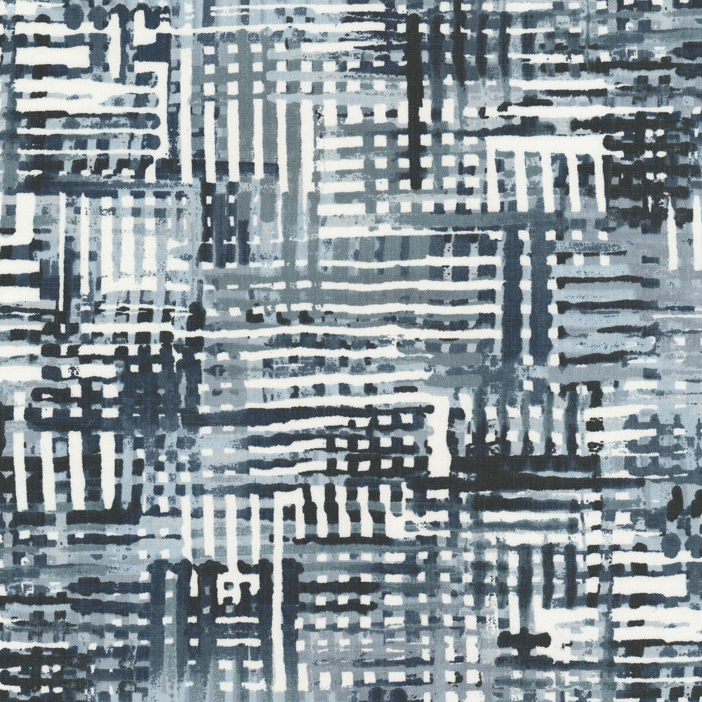 Rudder 1 Cobalt by Stout Designer Fabric RAINBOW LIBRARY CADET/INDIGO 59%COT 41%POL CHINA Horizontal: 27.500 and Vertical: 24.000 54 in - Swanky Fabrics -