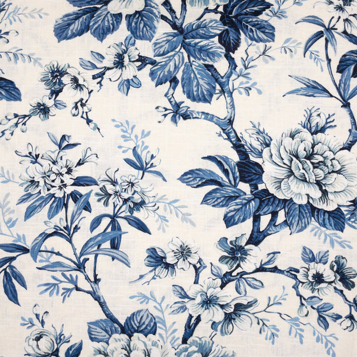 Rumor 2 Frenchblue by Stout Designer Fabric COMFORTABLE LIVING HAZE/NAVY 55%LIN 45%SVI SOUTH KOREA Horizontal: 27.250 and Vertical: 24.000 55 in - Swanky Fabrics -