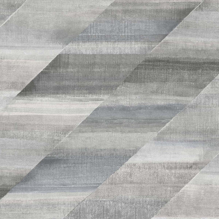 Rainbow Diagonals Cinder Gray and Slate RY30310 by Seabrook Designs Designer Wallpaper