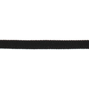 Versailles 9/16" Raised Edge Gimp Black by Europatex Designer Fabric