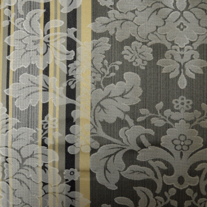 Renaissance A Black & White by Europatex Designer Fabric Renaissance 100% Polyester 14.75" H, 16.5" V 57.00 inches - Swanky Fabrics -