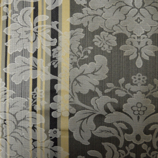 Renaissance A - Black & White by Europatex Designer Fabric Renaissance 100% Polyester China See Sample Horizontal: N/A and Vertical: N/A 57.00 inches  - Swanky Fabrics -
