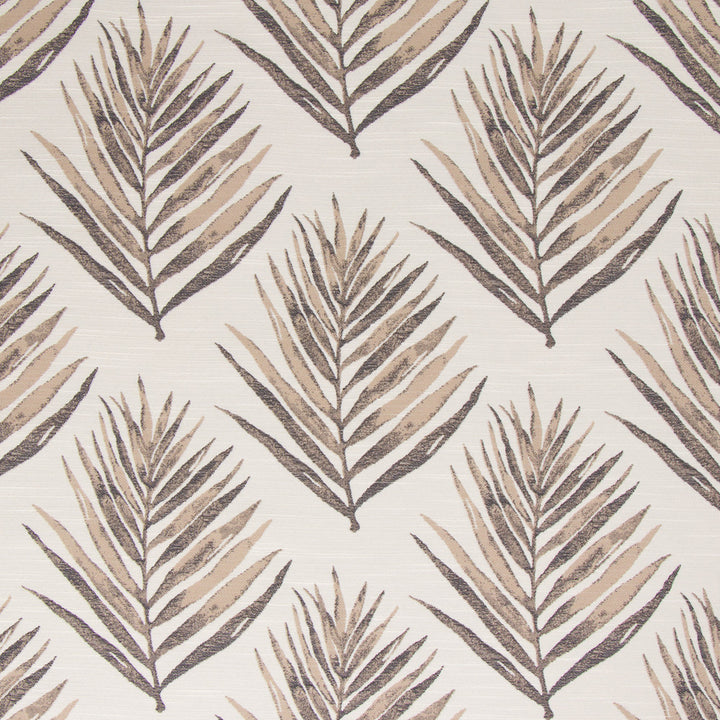 Royal Palm Umber by Bella-Dura Designer Fabric  100% HIGH UV POLYESTER USA 100,000 H: 14" V: 13.25" 56"  - Swanky Fabrics -