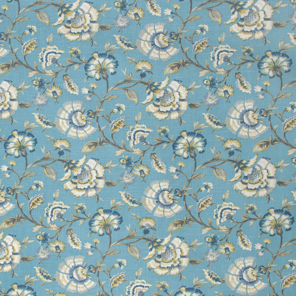 S1289 Porcelain by Greenhouse Designer Fabric 55% Linen, 45% Rayon USA 6,000 double rubs </p><p>Repeat: 18.5" H, 17" V 54" - Swanky Fabrics -
