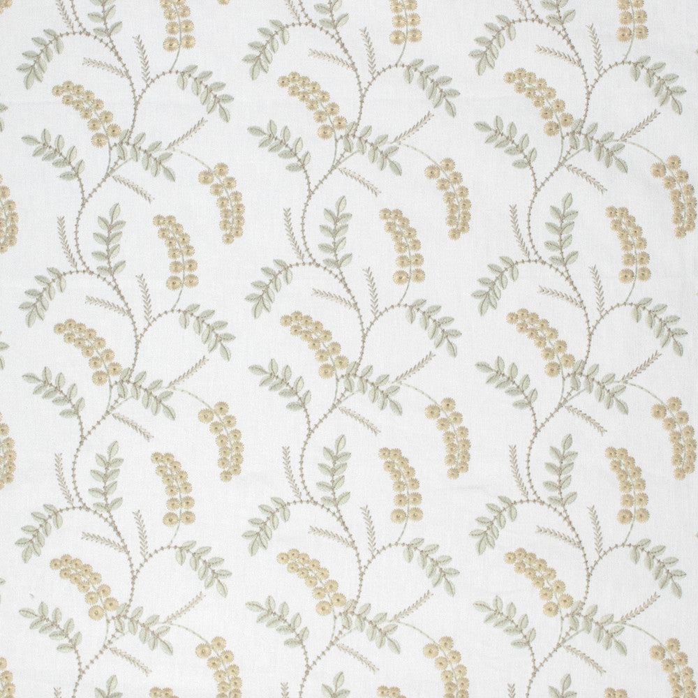 S1341 Opal by Greenhouse Designer Fabric 52% Cotton, 48% Polyester With 100% Polyester Embroidery India 30,000 double rubs </p><p>Repeat: 8.625" H, 9.125" V 54" - Swanky Fabrics -