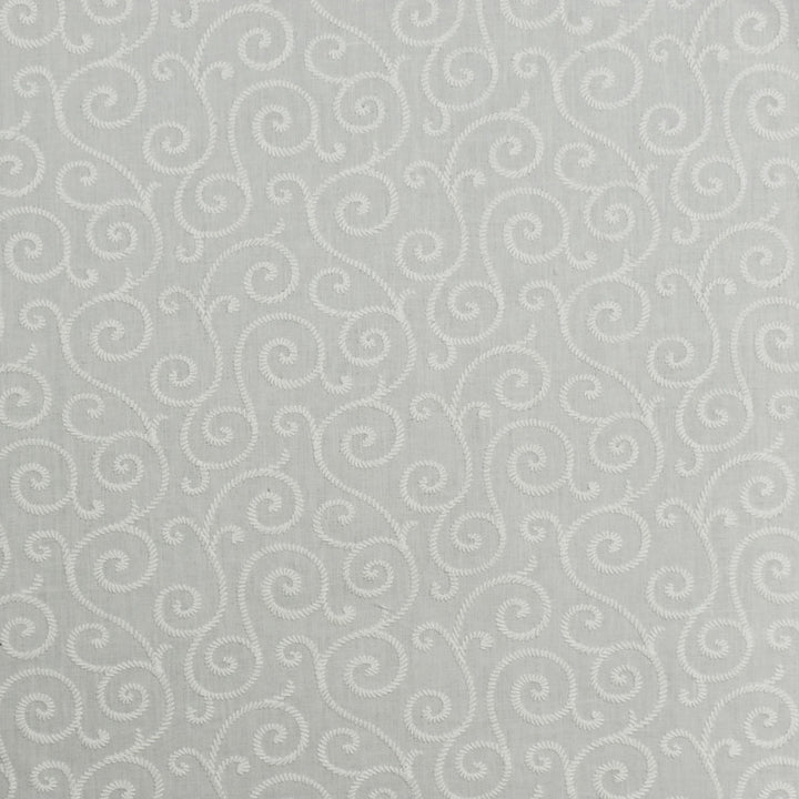 S1833 Off White by Greenhouse Designer Fabric 70% Polyester, 30% Cotton With 100% Viscose Embroidery India 9,000 double rubs </p><p>Repeat: 13.5" H, 6" V 54" - Swanky Fabrics -