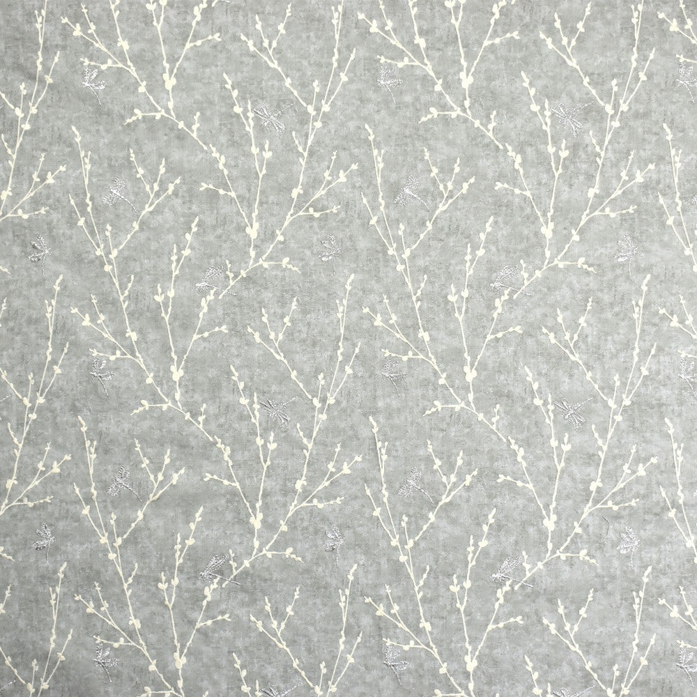 S1959 Linen by Greenhouse Designer Fabric 100% Cotton With 100% Rayon Embroidery India 9,000 double rubs </p><p>Repeat: 12.5" H, 12.75" V 54" - Swanky Fabrics -