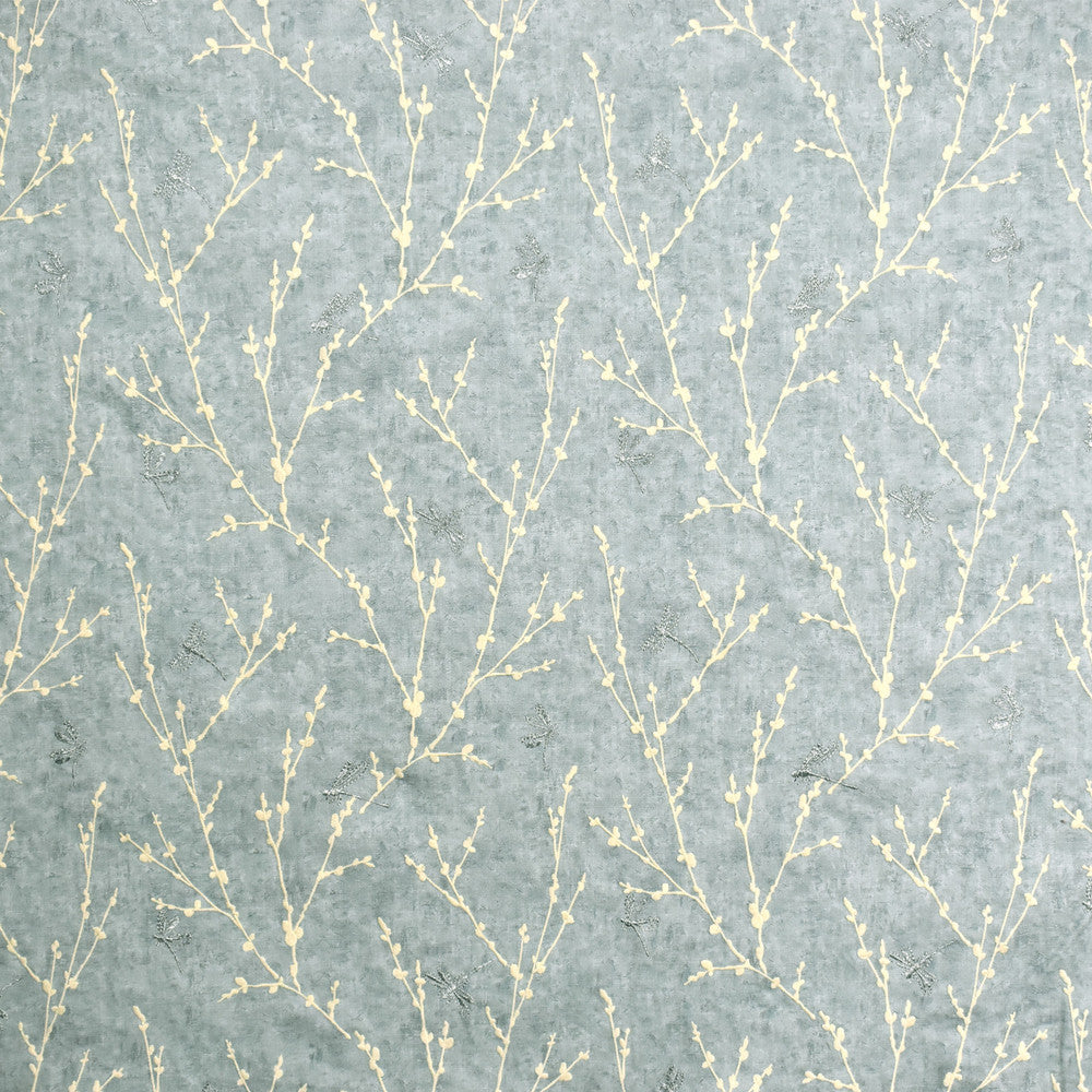 S1961 Rain by Greenhouse Designer Fabric 100% Cotton With 100% Rayon Embroidery India 9,000 double rubs </p><p>Repeat: 12.5" H, 12.75" V 54" - Swanky Fabrics -