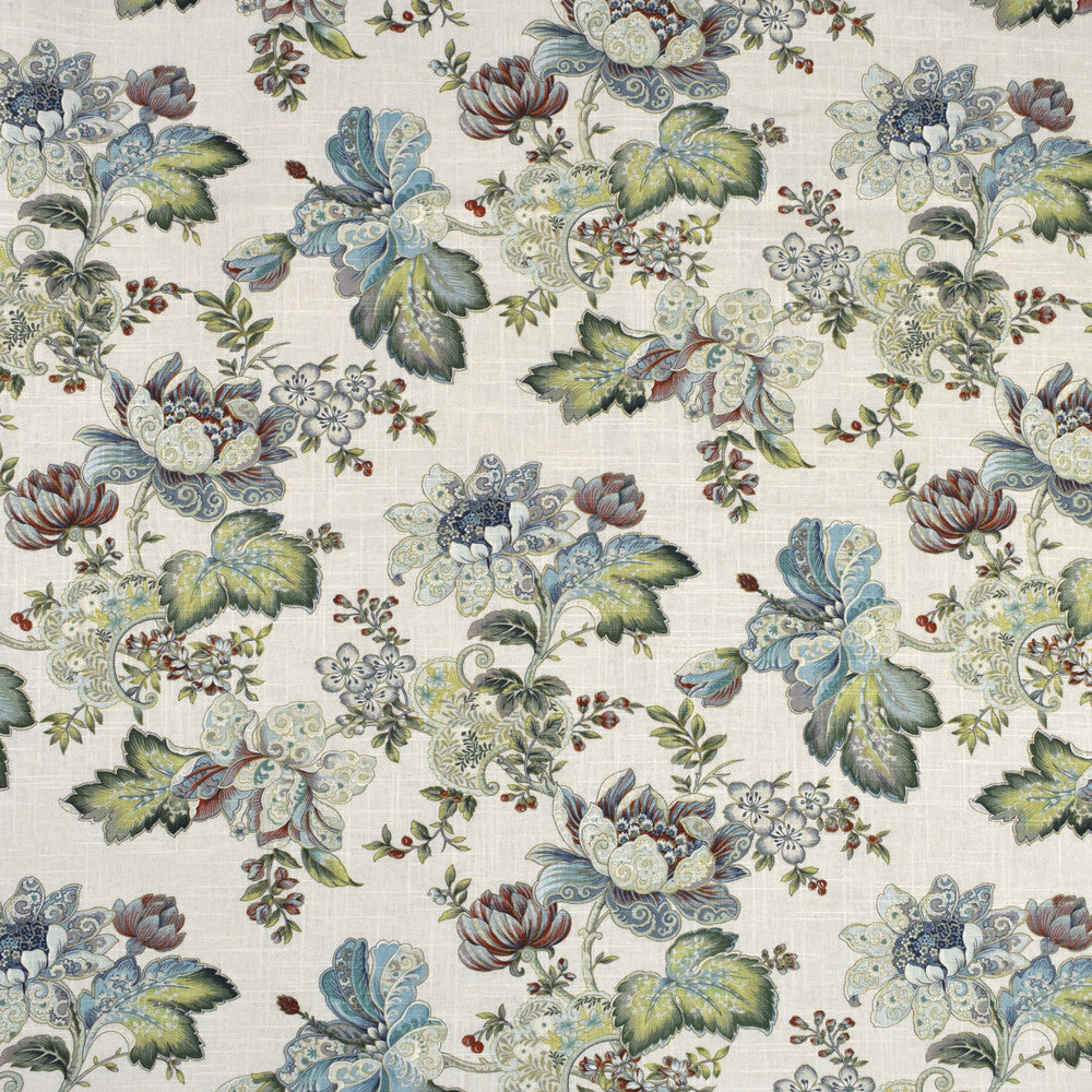 S2014 White Tea by Greenhouse Designer Fabric 55% Linen, 45% Rayon CHINA 12,000 </p><p>Repeat: 27.5" H, 26" V 54" - Swanky Fabrics -