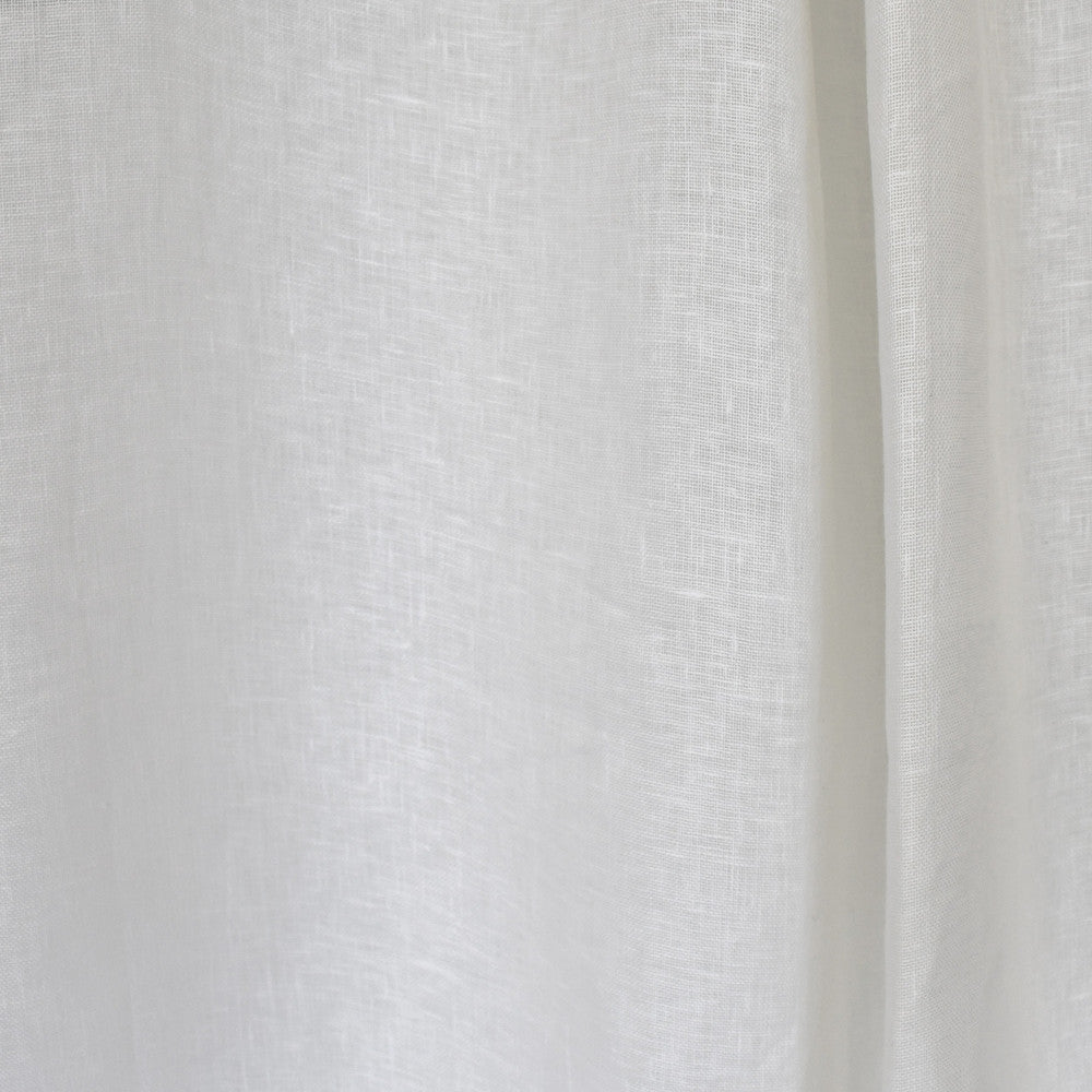 S2601 Winter White by Greenhouse Designer Fabric 100% Linen India Drapery double rubs </p><p>Repeat: None 54" - Swanky Fabrics -