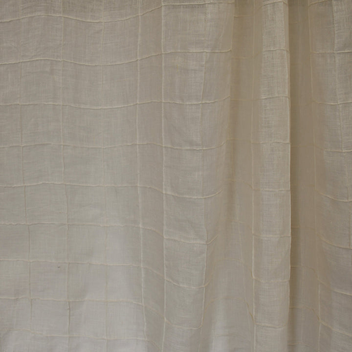 S2633 Tumbleweed by Greenhouse Designer Fabric 100% Linen With 100% Polyester Embroidery India Drapery double rubs </p><p>Repeat: 3" H, 3" V 53" - Swanky Fabrics -