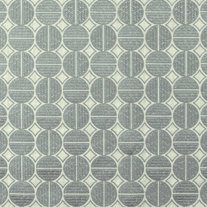 S2642 Pewter by Greenhouse Designer Fabric 100% Polyester With 100% Viscose Embroidery INDIA 9,000 </p><p>Repeat: 6.5" H, 6.5" V 52" - Swanky Fabrics -