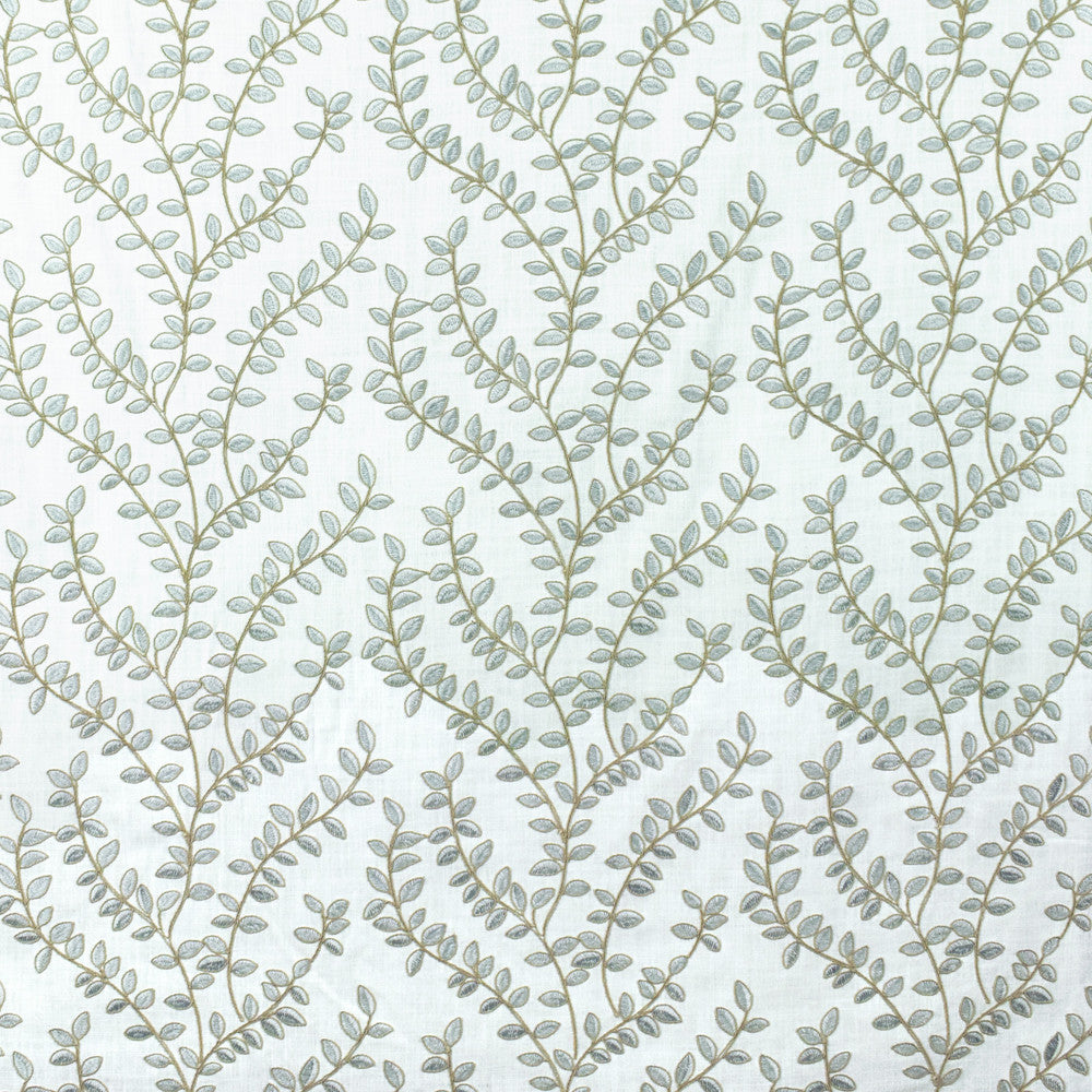 S2671 Sky by Greenhouse Designer Fabric S34: Statement Embroideries 100% Polyester With 100% Polyester Embroidery India 9,000 double rubs </p><p>Repeat: 13" H, 9.5" V 52" - Swanky Fabrics -