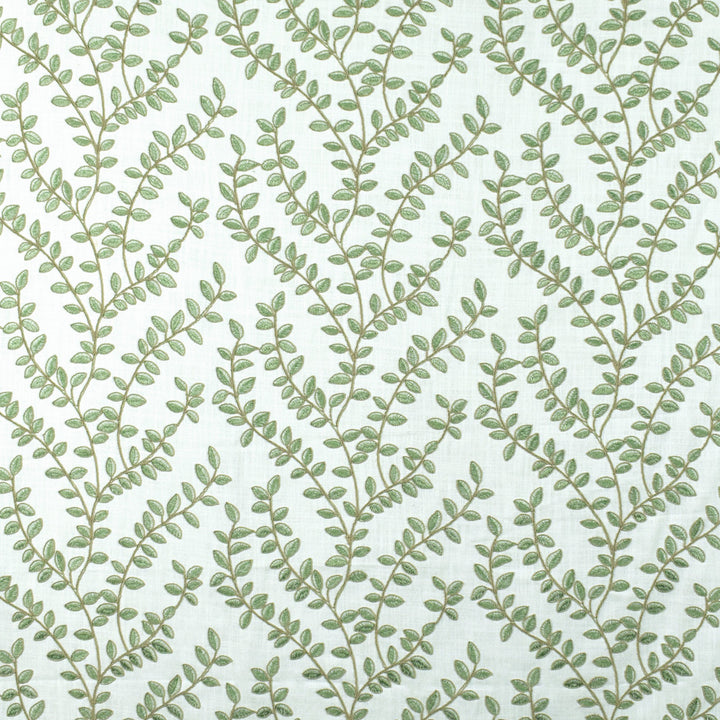 S2672 Green Tea by Greenhouse Designer Fabric S34: Statement Embroideries 100% Polyester With 100% Polyester Embroidery India 9,000 double rubs </p><p>Repeat: 13" H, 9.5" V 52" - Swanky Fabrics -