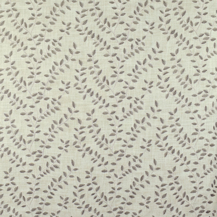 S2673 Pearl Grey by Greenhouse Designer Fabric 100% Polyester With 100% Polyester Embroidery INDIA 9,000 </p><p>Repeat: 13" H, 9.5" V 52" - Swanky Fabrics -