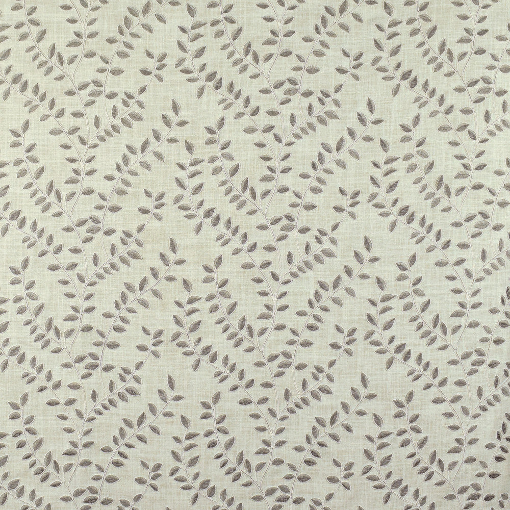 S2673 Pearl Grey by Greenhouse Designer Fabric 100% Polyester With 100% Polyester Embroidery India 9,000 double rubs </p><p>Repeat: 13" H, 9.5" V 52" - Swanky Fabrics -