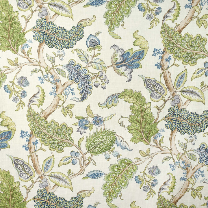 S2692 Periwinkle by Greenhouse Designer Fabric S35: Statement Prints 55% Linen, 45% Rayon China 15,000 double rubs Soil & Stain Repellent </p><p>Repeat: 27" H, 36" V 54" - Swanky Fabrics -