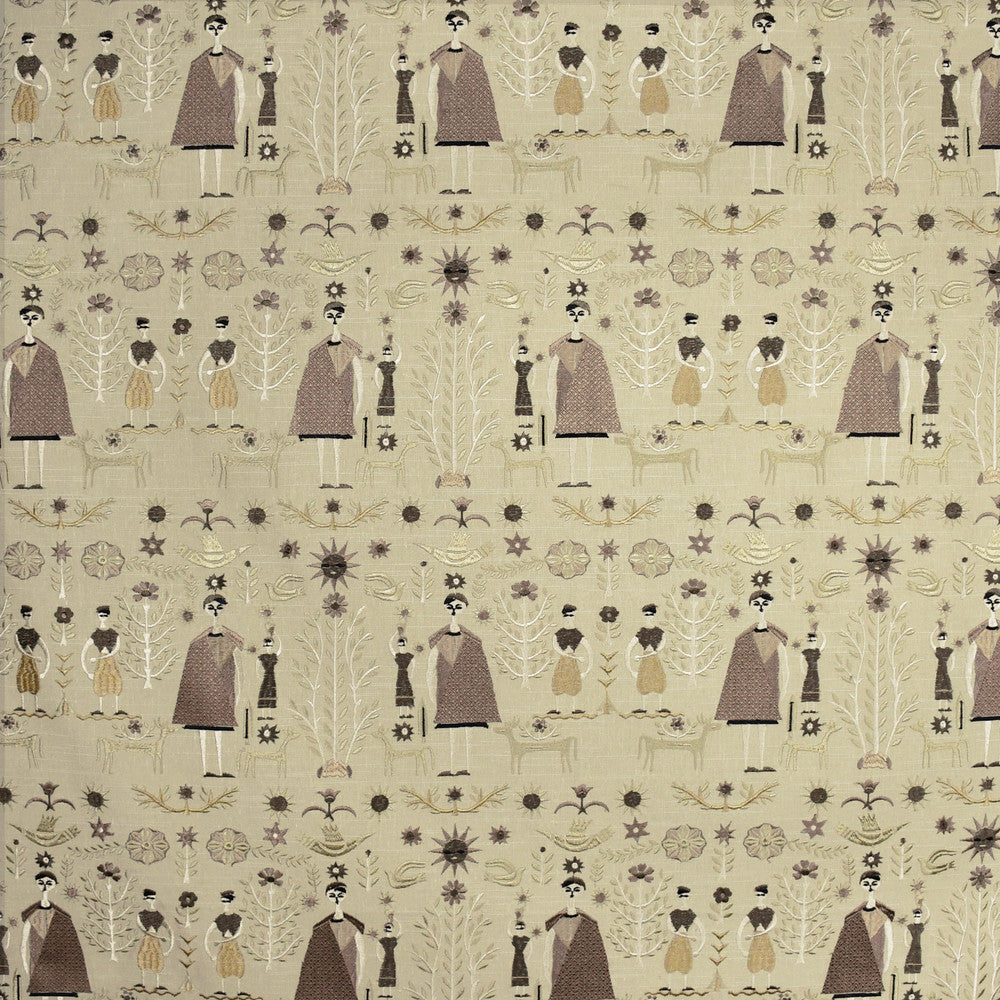 S2903 Linen by Greenhouse Designer Fabric 57% Polyester, 43% Cotton With 57% Polyester, 43% Cotton Embroidery India 9,000 double rubs </p><p>Repeat: 17" H, 17.625" V 50" - Swanky Fabrics -