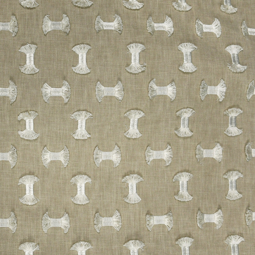 S2913 Natural by Greenhouse Designer Fabric S39: Capri Neutrals 50% Polyester, 50% Cotton With 100% Polyester Embroidery India 9,000 double rubs </p><p>Repeat: 6.25" H, 5.25" V 55" - Swanky Fabrics -